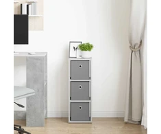 Kabalas su stalčių Betono pilka 25,5 x 22 x 69,5 cm