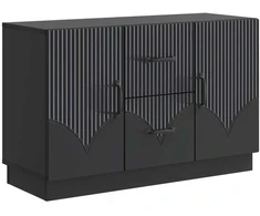 Kabalas su stalčių Juoda 89 x 34,5 x 57 cm Apdirbta mediena