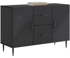 Kabalas su stalčių Juoda 89 x 34,5 x 60 cm Apdirbta mediena