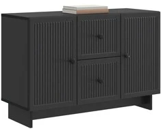 Kabalas su stalčių Juoda 89 x 34,5 x 60 cm Apdirbta mediena