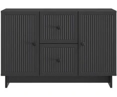 Kabalas su stalčių Juoda 89 x 34,5 x 60 cm Apdirbta mediena