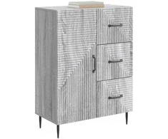 Kabalas su stalčių Pilka sonoma ąžuolo 66 x 34,5 x 89,5 cm