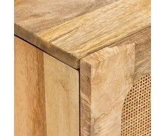 Kabalas su stalčių Ruda 40 x 33 x 75 cm Kietas mango medis