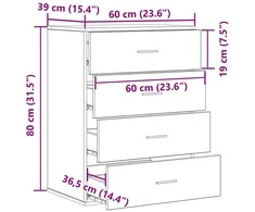 Kabalas Senas medis 60 x 39 x 80 cm Apdirbta mediena