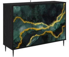 Kabalas WIJHE Juodojo ąžuolo 102 x 33 x 76 cm Apdirbta mediena