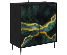 Kabalas WIJHE Juodojo ąžuolo 69 x 33 x 76 cm Apdirbta mediena