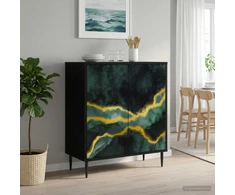 Kabalas WIJHE Juodojo ąžuolo 69 x 33 x 76 cm Apdirbta mediena