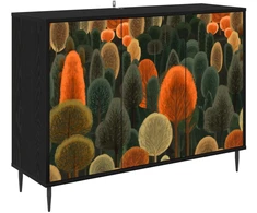 Kabalas ZAANDAM Juodojo ąžuolo 102 x 33 x 76 cm