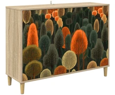 Kabalas ZAANDAM Sonoma ąžuolo 102 x 33 x 75 cm Apdirbta mediena
