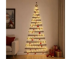 Kabančios Kalėdų eglutės su žaisliukais 210 cm 130 LED