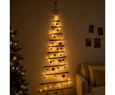 Kabančios Kalėdų eglutės su žaisliukais 150 cm 80 LED