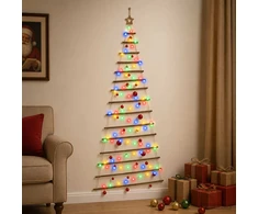 Kabančios Kalėdų eglutės su žaisliukais 210 cm 130 LED