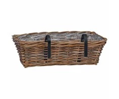 Kabantis gėlių krepšys 2 pcs Ruda 48 x 22 x 15 cm Lacak vytelių