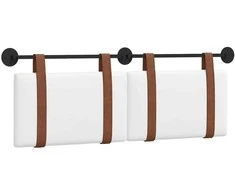 Kabantysis galvūgalis Baltas 150 x 55 x 5 cm Antikinis PU
