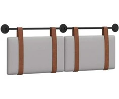 Kabantysis galvūgalis Debesų pilka 150 x 55 x 5 cm Antikinis PU