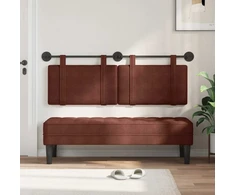 Pakabinamas lovos galvūgalis Blizgus Rudas Antikinis PU