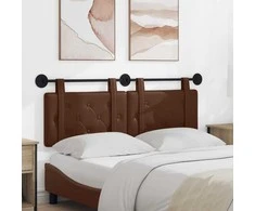 Pakabinamas lovos galvūgalis Ruda Dirbtinė oda