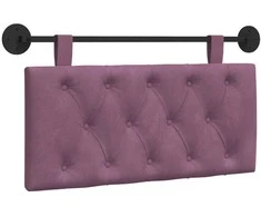 Pakabinamas lovos galvūgalis Su LED šviesa Violetinė Aksomas