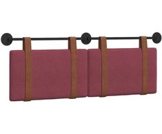 Kabantysis galvūgalis Vyno raudona 150 x 55 x 5 cm Antikinis PU