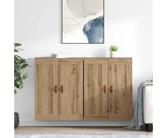 Prikabinama spinta 2 pcs Amatininkų ąžuolas 69,5 x 34 x 90 cm