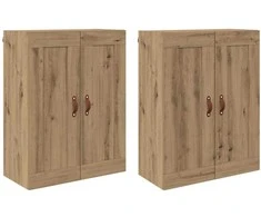 Prikabinama spinta 2 pcs Amatininkų ąžuolas 69,5 x 34 x 90 cm
