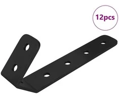 Kabliai 12 vnt. Juoda M5 x 110 mm Geležis