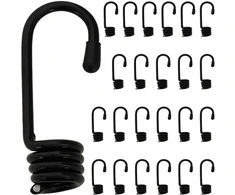 Kabliai 24 vnt. Juoda 10 mm x 5 cm Plienas