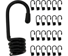 Kabliai 24 vnt. Juoda 8 mm x 5 cm Plienas