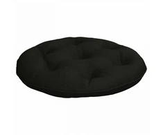 Kaboji pagalvė VIANEN 100% poliesteris Juoda Ø 40 x 10 cm