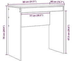Stalas Senas medis 80 x 40 x 76 cm