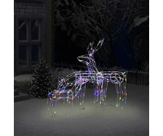 Kalėdinė lempučių ekspozicija elniai, 3 dalių, 229 LED (Ekspozicinė prekė)