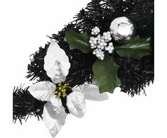 Kalėdinė arka su LED lemputėmis, juodos spalvos, 90cm, PVC
