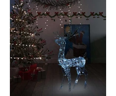 Kalėdinė dekoracija elnias, 120cm, akrilas, 140 šaltų baltų LED