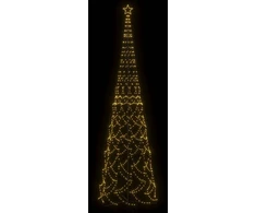 Kalėdinė eglutė su kankorėžiu, šiltai balta, 3000 LED, 230x800 cm