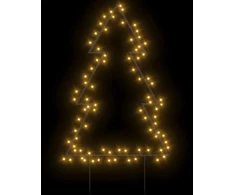 Kalėdinė šviečianti dekoracija eglutė su smaigais, 80LED, 60cm