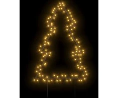 Kalėdinė šviečianti dekoracija eglutė su smaigais, 115LED, 90cm