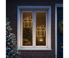 Kalėdinės langų dekoracijos (siluetai) LOVIISA 2 vnt. 160 LED