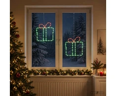 Kalėdinės langų dekoracijos (siluetai) LOVIISA 2 vnt. 160 LED