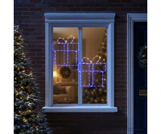 Kalėdinės langų dekoracijos (siluetai) LOVIISA 2 vnt. 160 LED