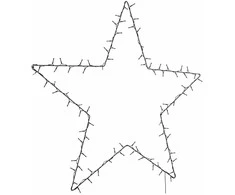 Kalėdiniai žibintai Star Silhouette 115 LED šiltai balta