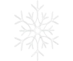 Kalėdinis snaigė su 180 LED Šilta balta 56 x 49 x 0.7 cm PVC
