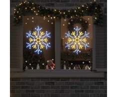 Kalėdinis snaigė su 180 LED Šilta balta 56 x 49 x 0.7 cm PVC