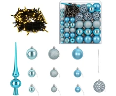 Kalėdinių Kraitės Rinkinys 120 vnt. Turkio Ø 6 cm Plastmasė