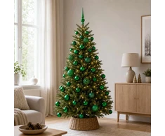 Kalėdinių Kraitės Rinkinys 120 vnt. Žalia Ø 6 cm Plastmasė