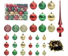 Kalėdinių Kraitės Rinkinys 61 pcs Įvairiaspalvis Plastmasė