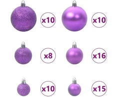 Kalėdinių Kraitės Rinkinys su 300 LED 120 pcs Alyvos Plastmasė
