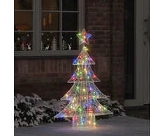 Kalėdų eglutė 100 LED Įvairiaspalvis 120 cm Akrilas