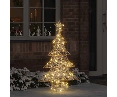 Kalėdų eglutė 120 LED Šilta balta 120,5 cm PET