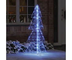 Kalėdų eglutė 160 LED Mėlyna 150 cm Akrilas