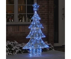 Kalėdų eglutė 160 LED Mėlyna 150 cm Akrilas